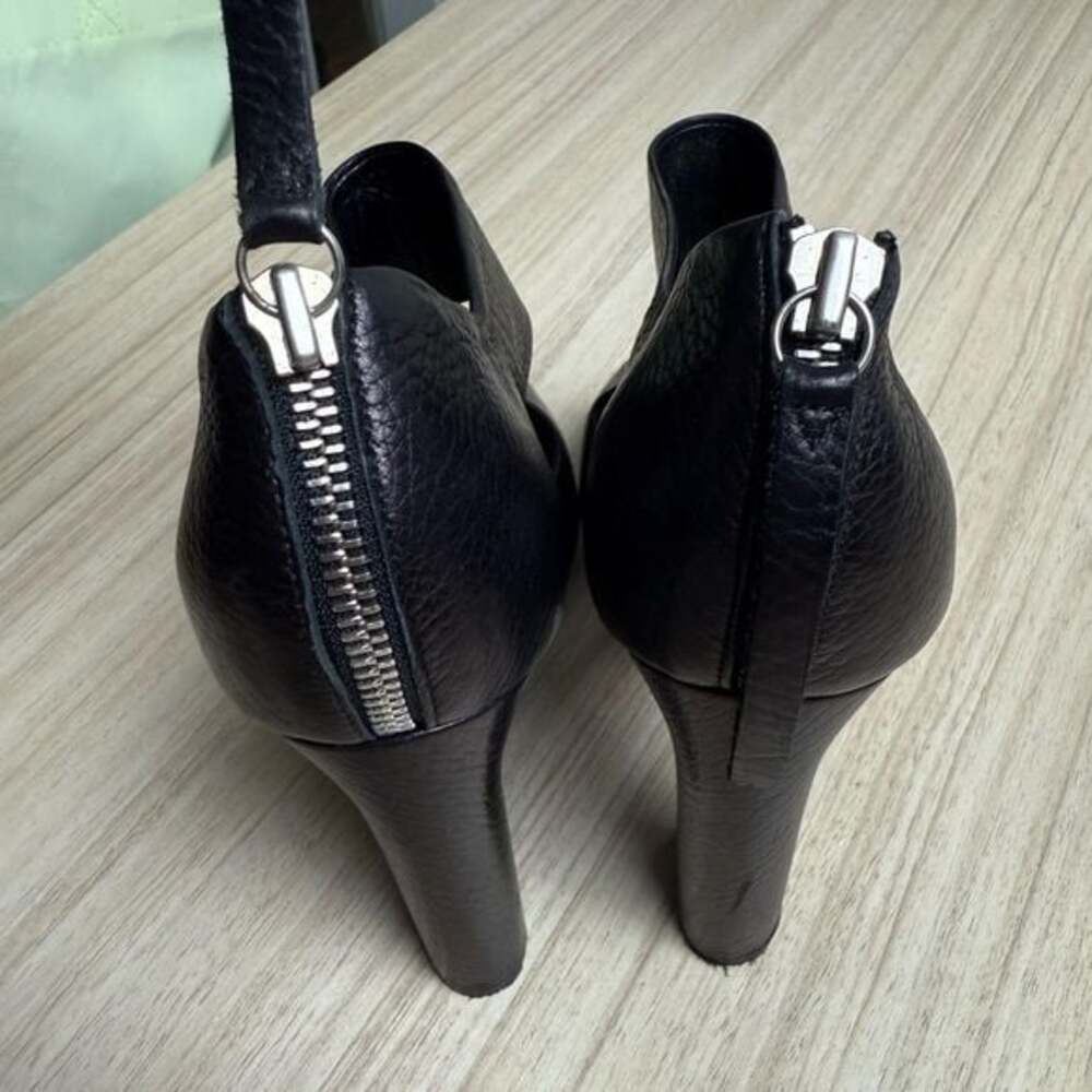 *Rare* Pierre Hardy - 5” Black Leather Block Heels - Sz 40 - Picture 4 of 8